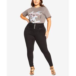 City Chic Trendy Plus Size Western Harley Jeans
